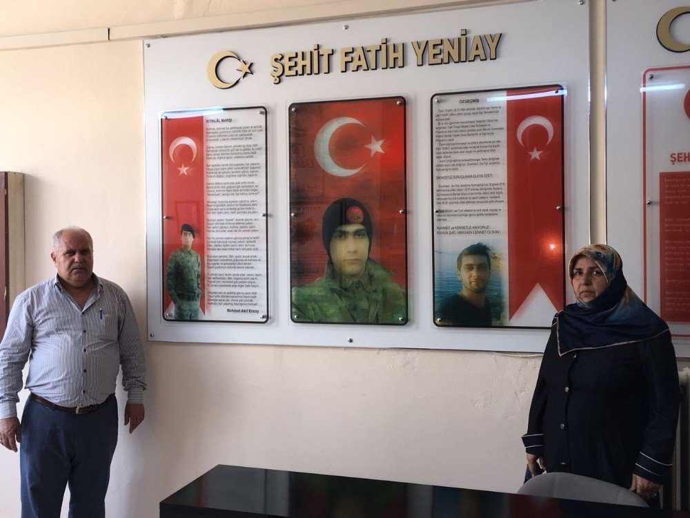 Şehit Asker Fatih Yeniay’ın İsmi Lisede Yaşayacak