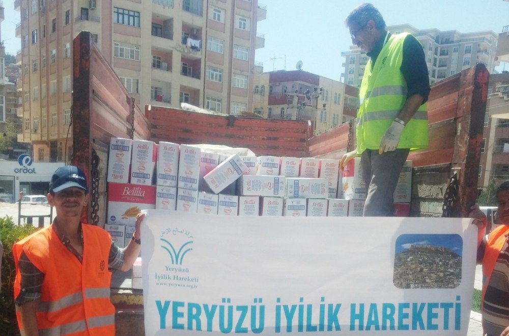 Mardin’deki Suriyelilere Ramazan Yardımı