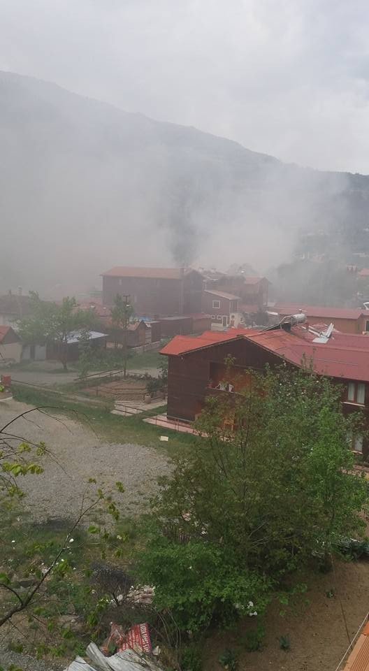 Uzungöl’de Yangın