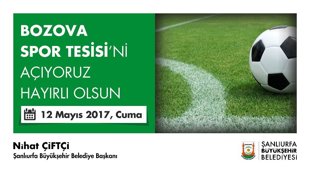 Bozova Spor Kompleksi Açılıyor