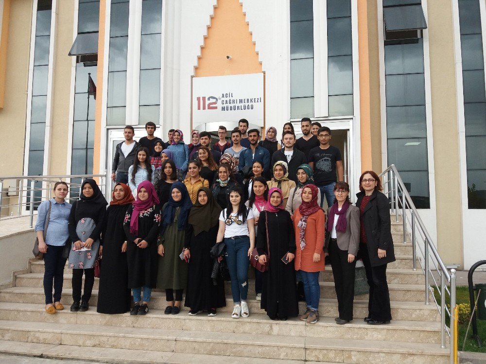 Düzce Üniversitesi Öğrencilerinin 112 Çağrı Merkezi Ziyaretleri Devam Ediyor