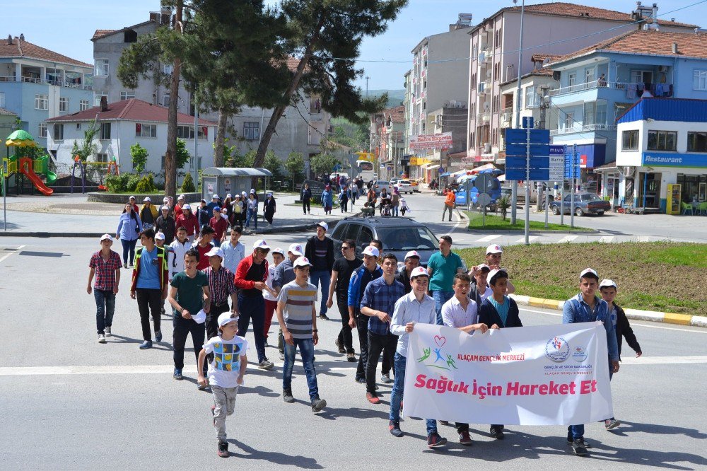 Alaçam’da "Sağlık İçin Hareket Et" Yürüyüşü