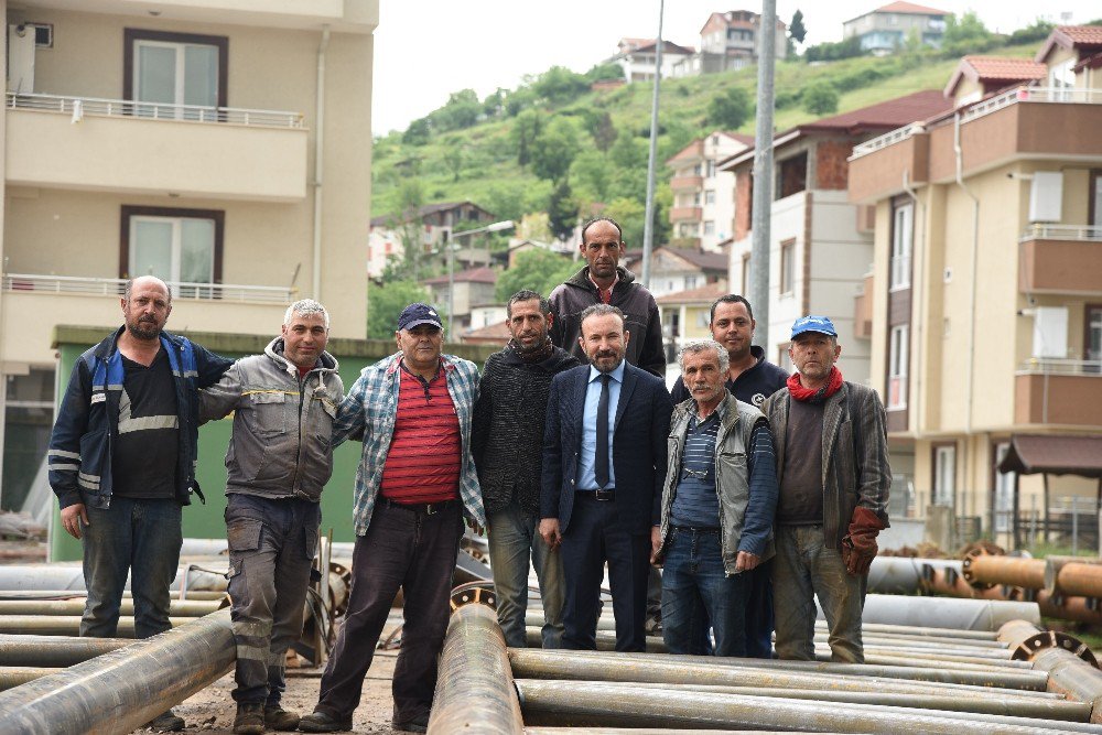 Alikahya’da Kapalı Pazar Çalışmaları Sürüyor