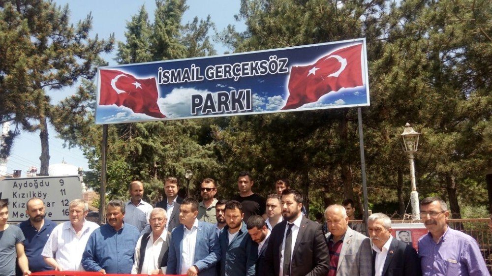 İsmail Gerçeksöz’ün İsmi Parka Verildi