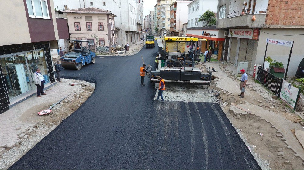 Fatsa’da Sıcak Asfalt Çalışmaları