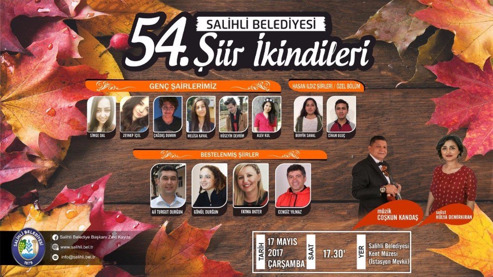 Salihli 54’üncü Şiir İkindilerine Hazırlanıyor