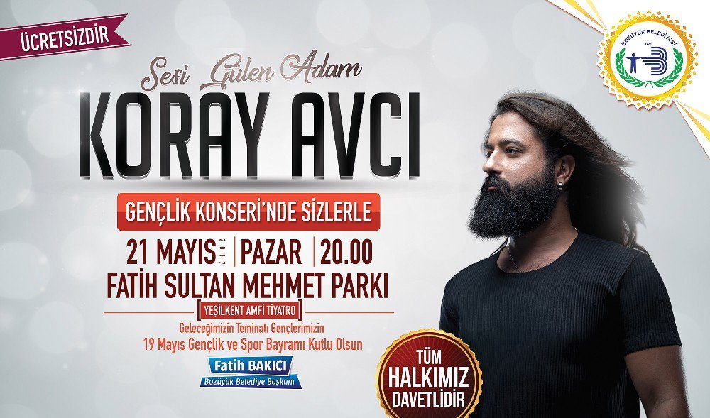 Bozüyük’te Gençler İçin Koray Avcı Konseri