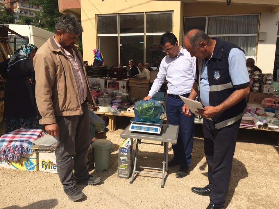 Yığılca Belediyesi Zabıta Ekipleri Terazi Denetimi Yaptı