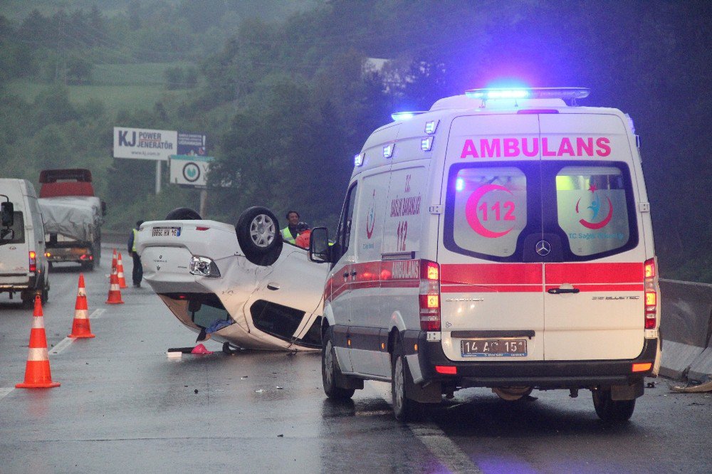 Bolu Tem’de Kaza: 5 Yaralı