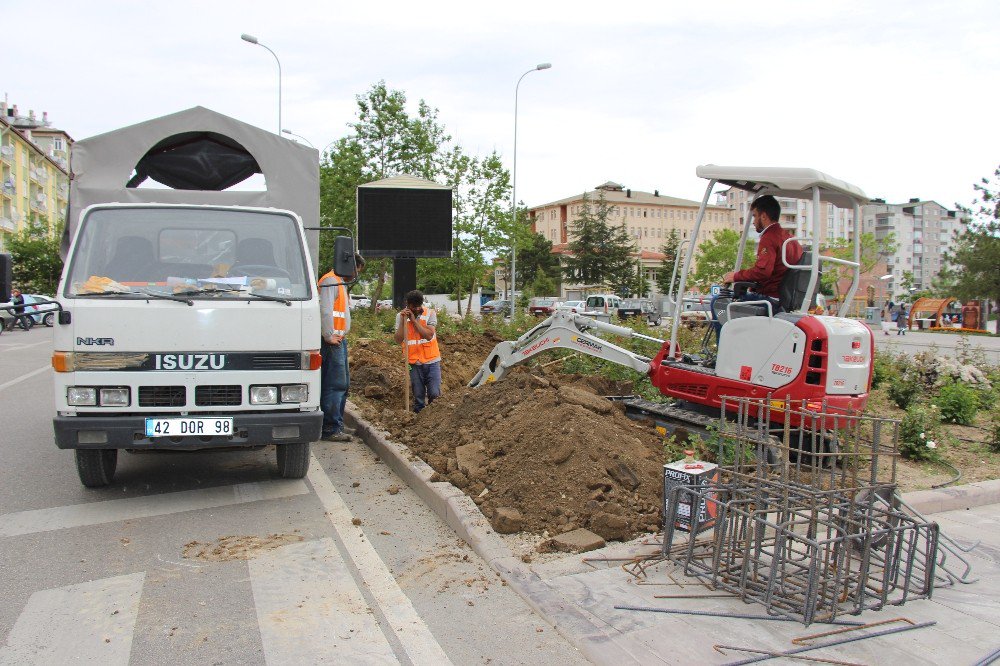 Seydişehir’de Mobese Kamera Çalışmaları Başladı