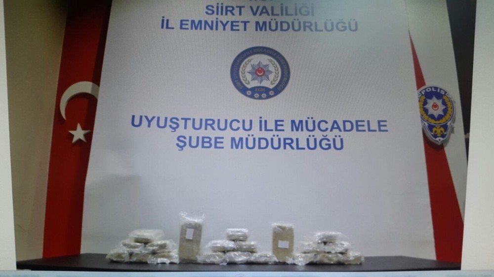 Siirt’te Uyuşturucu Operasyonu