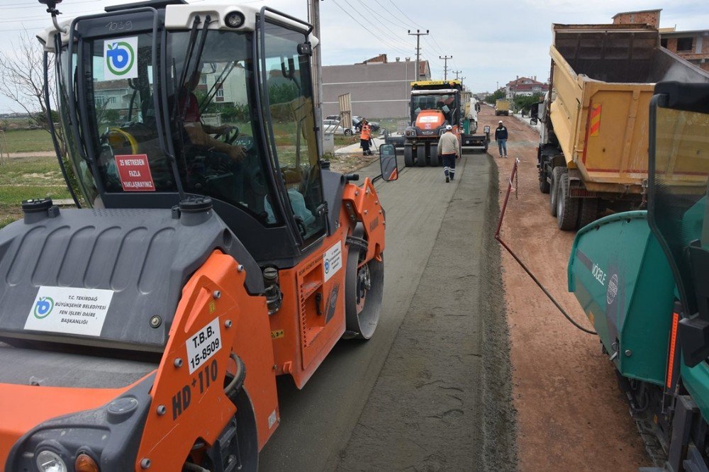 Tekirdağ’da Beton Asfalt Çalışmaları