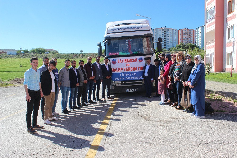 Elazığ’dan Suriye’ye 1 Tır Yardım