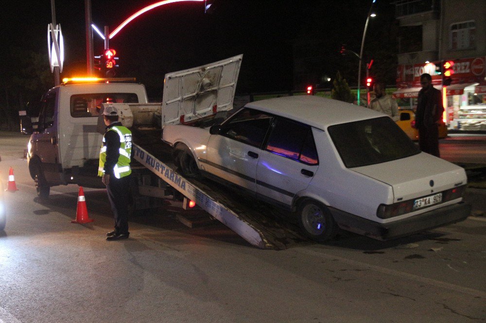 Polis Aracına Çarpıp Kaçan Sürücü Yakalandı