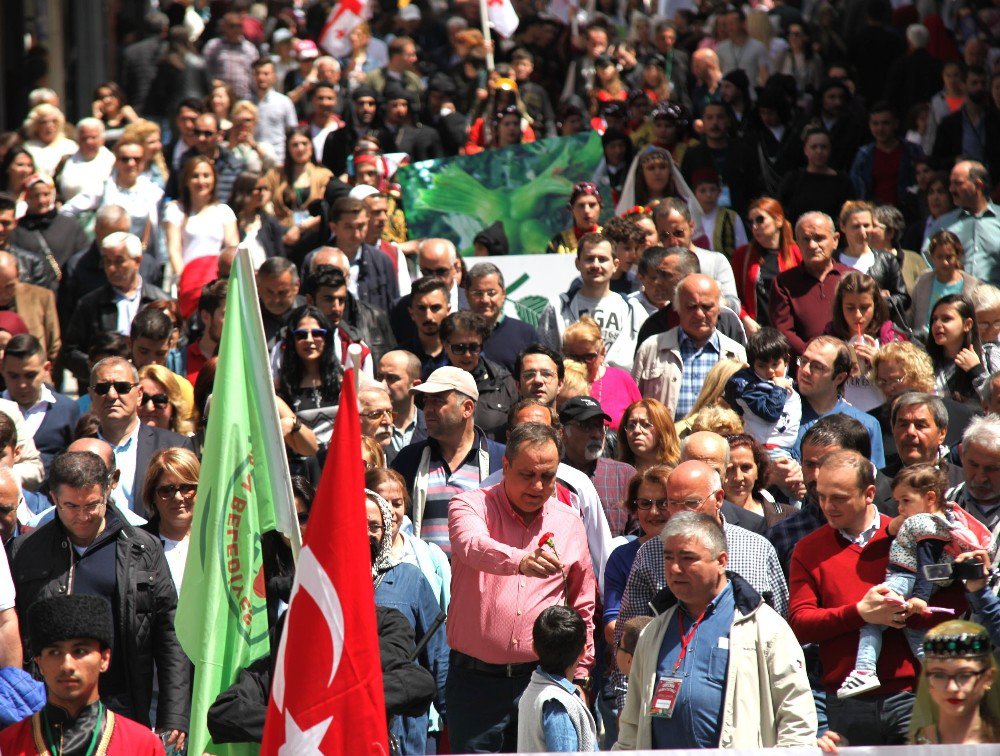 Yağmur Yüzünden Ertelen ‘Aksu Festival Yürüyüşü’ Bugün Düzenlendi