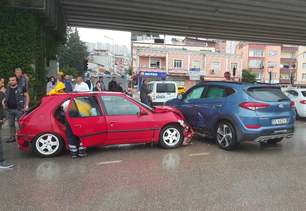 Samsun’da Trafik Kazası: 1 Yaralı