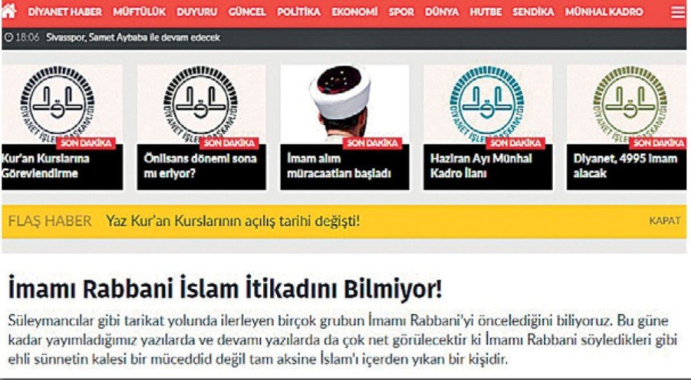 Diyanet Teftiş Kurulu, İslam Alimlerine Ve Numan Kurtulmuş’a Hakaret Eden Hadsiz İmamı Korudu