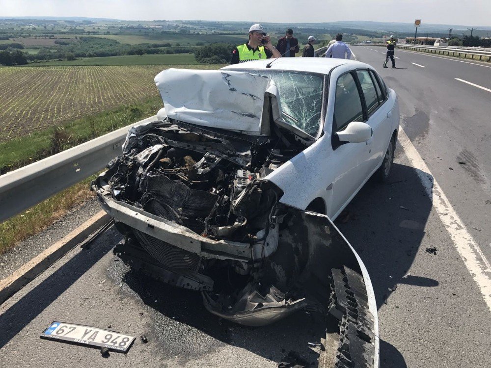 Çerkezköy’de Trafik Kazası: 1 Yaralı