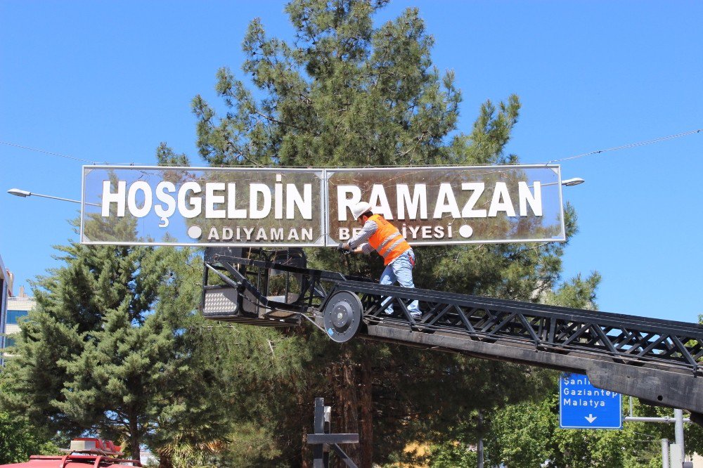 Adıyaman ’Hoş Geldin Ramazan’ Işıklarıyla Süslendi