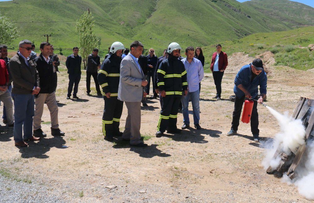 Emniyet Personeline ‘Yangına Müdahale’ Eğitimi