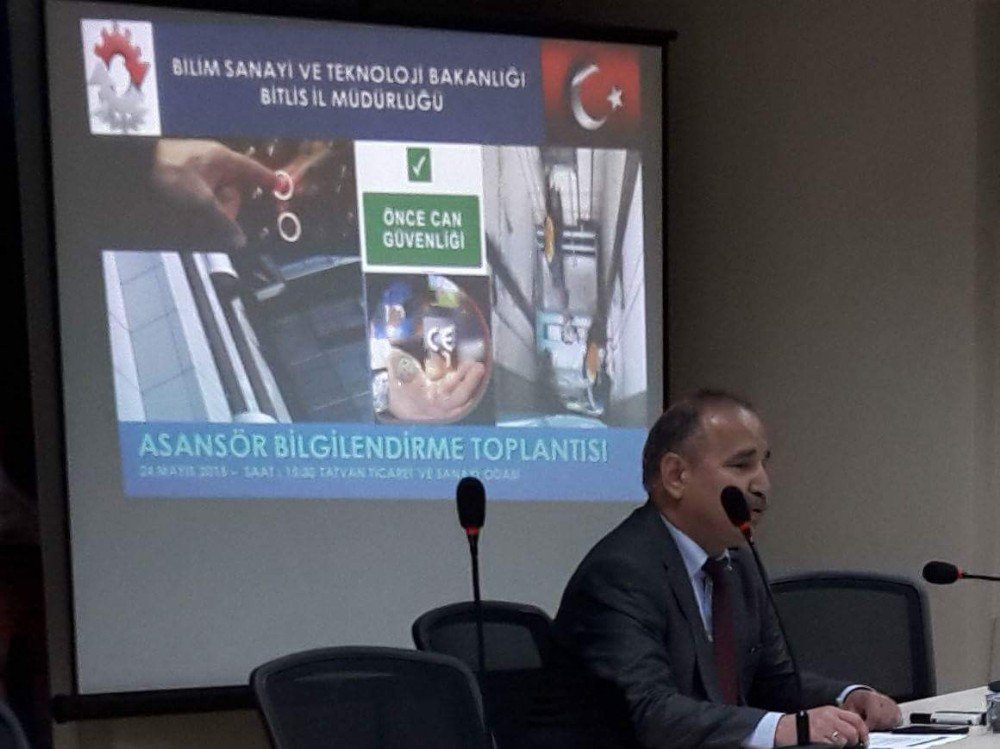 Tatvan’da Asansör Bilgilendirme Toplantısı