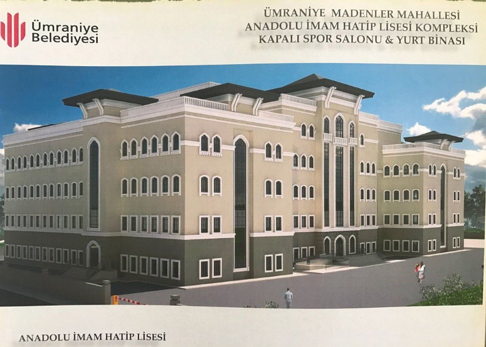 Ümraniye Madenler Mahallesi’ndeki Anadolu İmam Hatip Lisesi’nin Çalışmaları Devam Ediyor