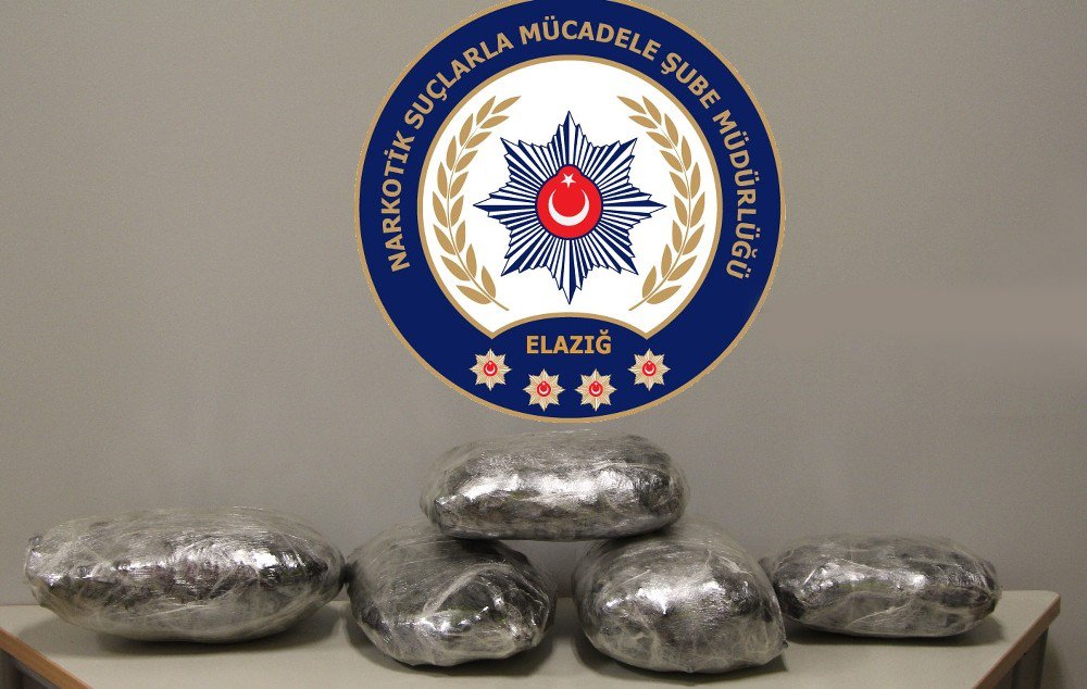 Elazığ’da 18 Kilogram Esrar Ele Geçirildi