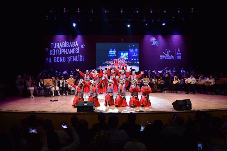 Turabibaba Kütüphanesi Yıl Sonu Etkinliğinde Çocuklar Doyasıya Eğlendi