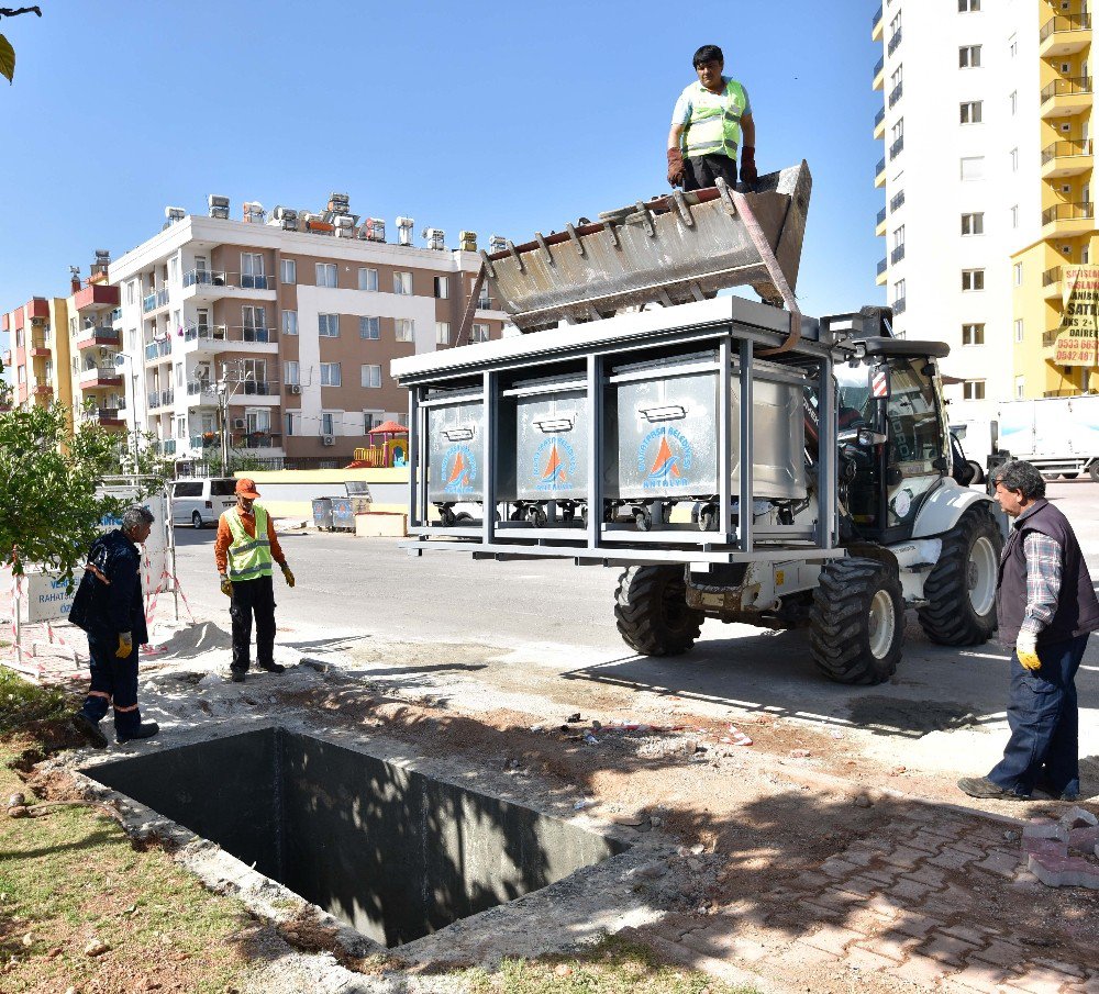 Muratpaşa’da 2 Bin 686’ncı Konteyner Yeraltında