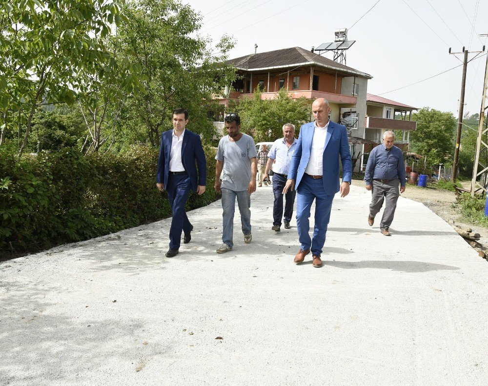 Tekkeköy Belediyesinden Beton Yol Atağı