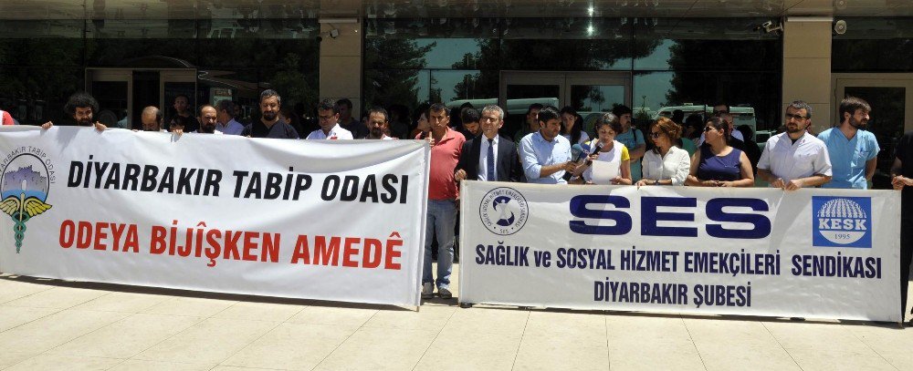 Başhekim Berilgen’in Öldürülmesi Diyarbakır’da Protesto Edildi