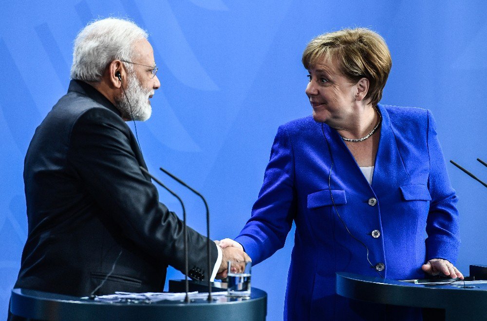 Merkel İle Modi Ortak Basın Toplantısı Düzenledi