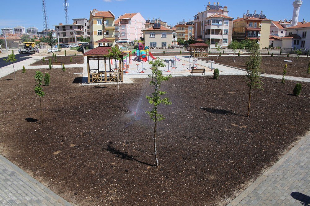 Karaman’da Belediyenin Yaptığı Yeni Park Alanları Hizmete Girdi