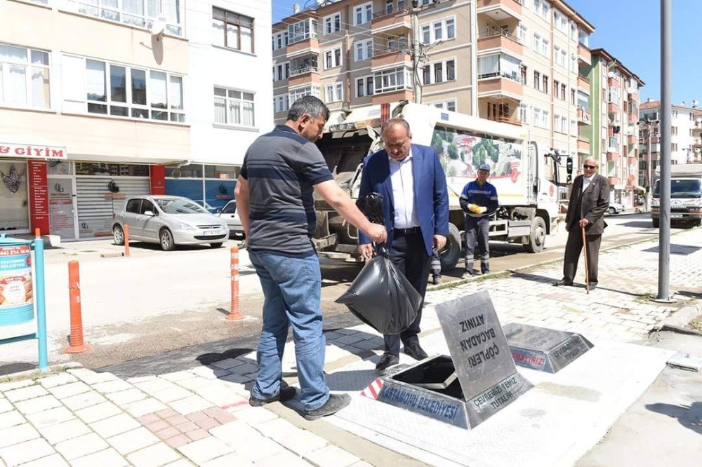 Kastamonu’da Çöp Konteynırları Yer Altına Alınıyor