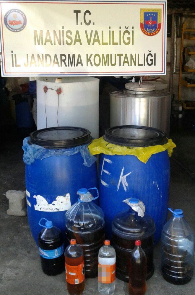 Manisa’da 10 Bin Litre Kaçak İçki Ele Geçirildi