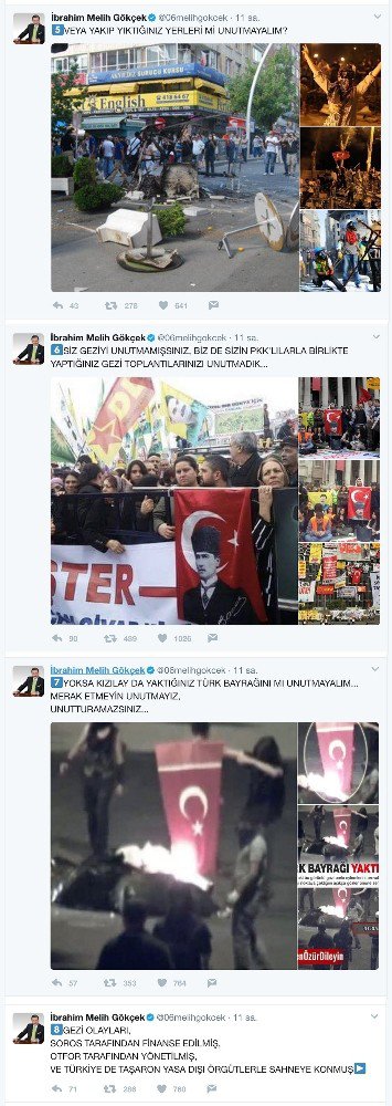 Ankara Büyükşehir Belediye Başkanı Gökçek: "Gezi İhanetini Unutmadık, Unutmayacağız, Unutturmayacağız"