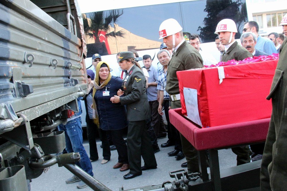 Annenin Şehit Oğluna Son Bakışı Yürekleri Dağladı