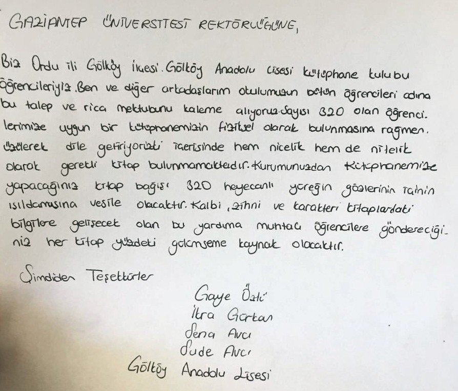 Rektöre Mektup Yazdılar, Hayalleri Gerçek Oldu