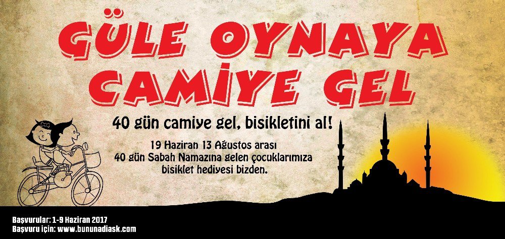 Selçuklu’dan “Güle Oynaya Camiye Gel” Projesi