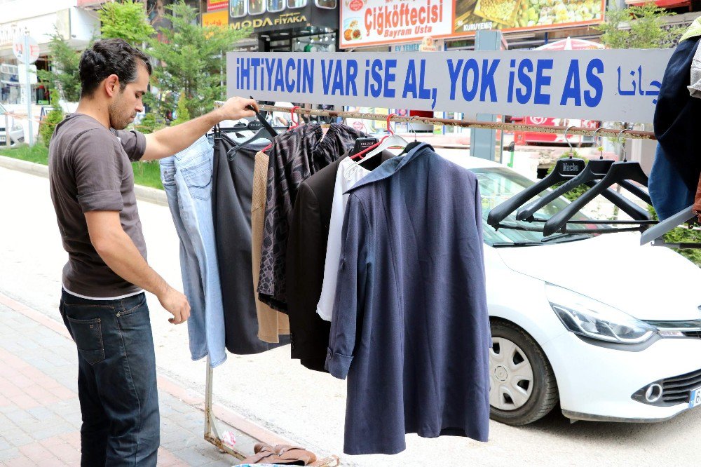 Yozgat’ta ’İhtiyacın Varsa Al, Yoksa As’ Kampanyası