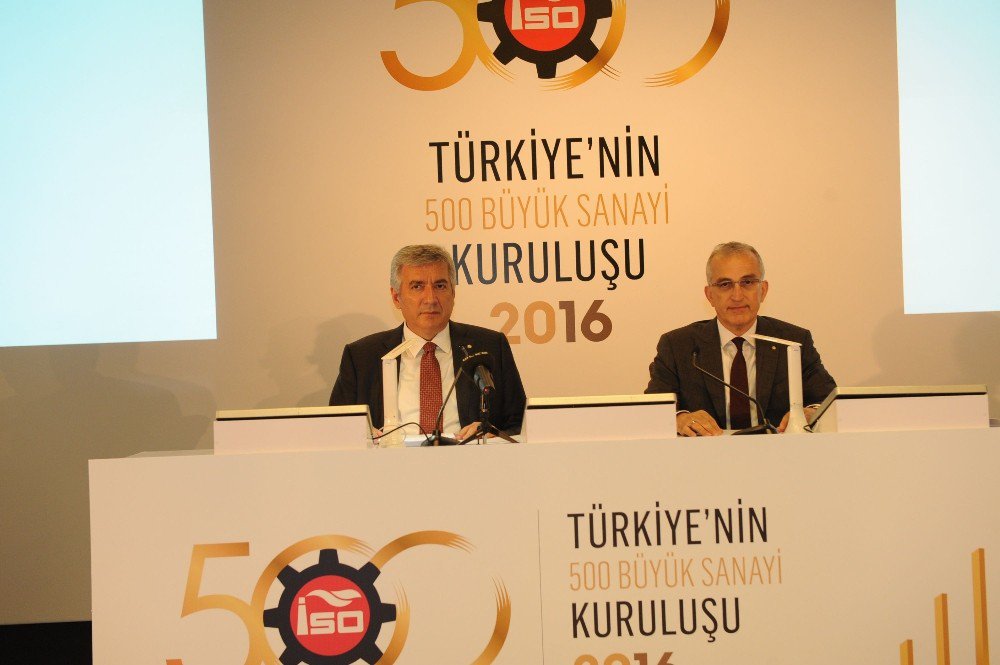 İso, ’Türkiye’nin 500 Büyük Sanayi Kuruluşu’nu Açıkladı