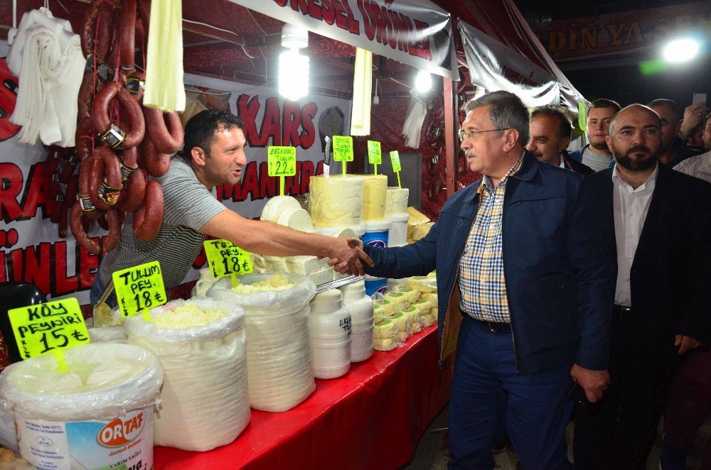 Başkan Çetin’den Ramazan Etkinlik Alanındaki Esnafa Ziyaret