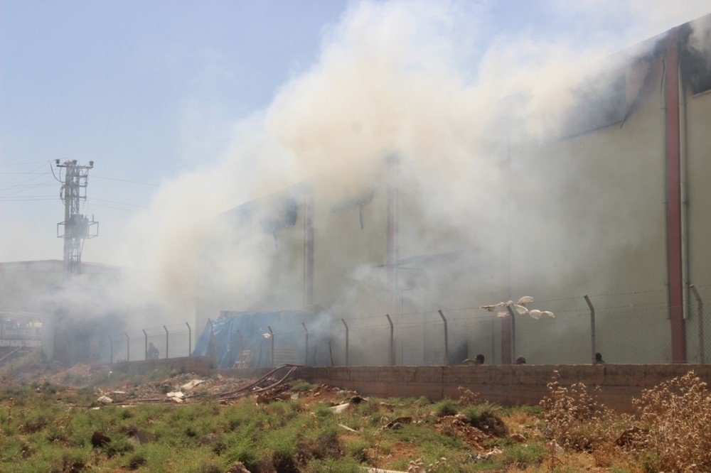 Tonlarca Gıdanın Bulunduğu Depoda Yangın Çıktı