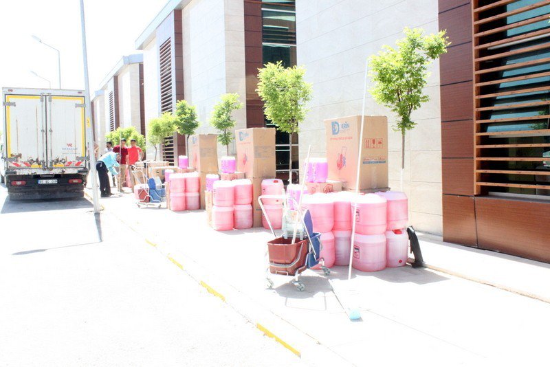 Okullara Temizlik Malzemesi Desteği