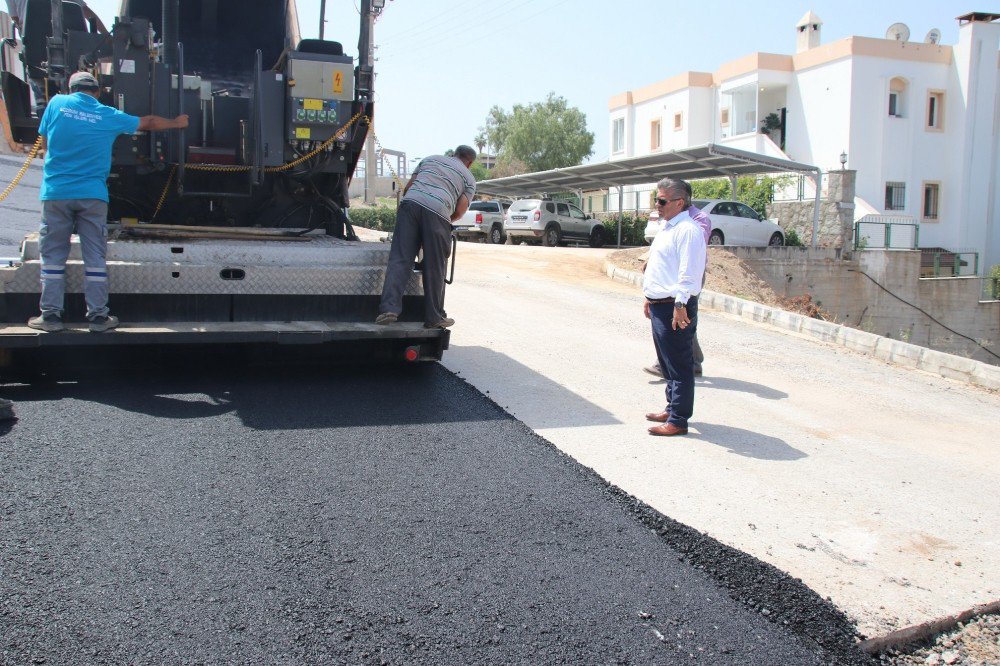 Bodrum Genelinde Yol Çalışmaları Aralıksız Sürüyor