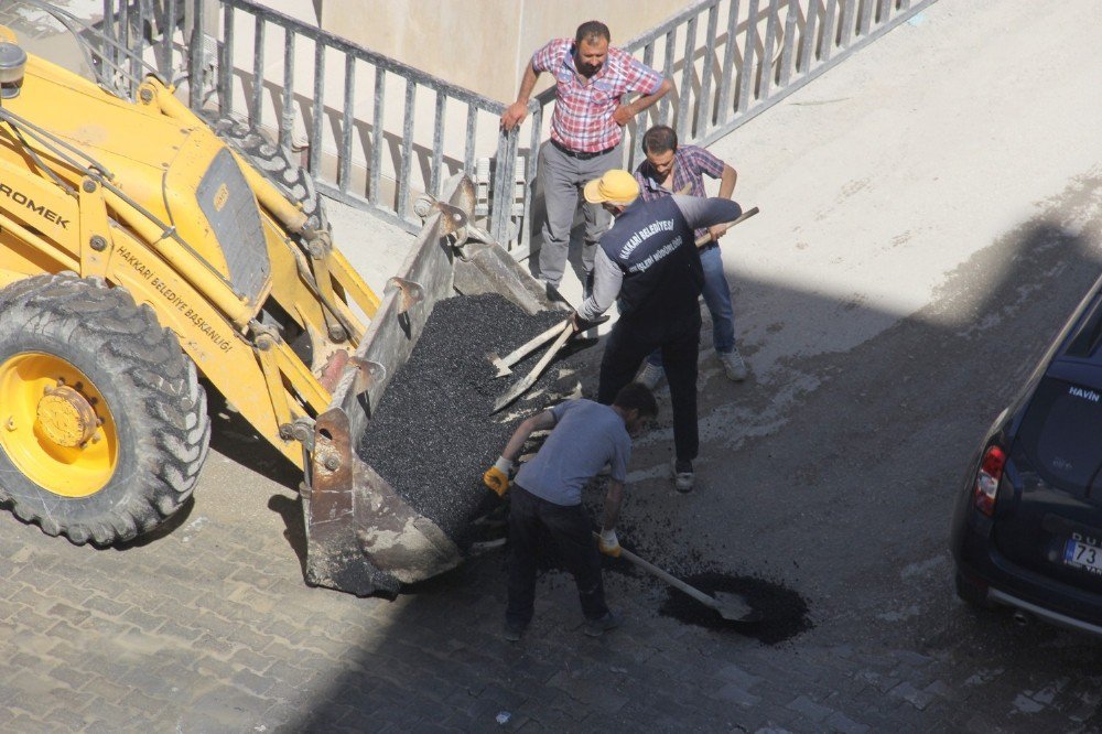 Hakkari’de Kasisli Yolar Asfaltla Kapatıldı