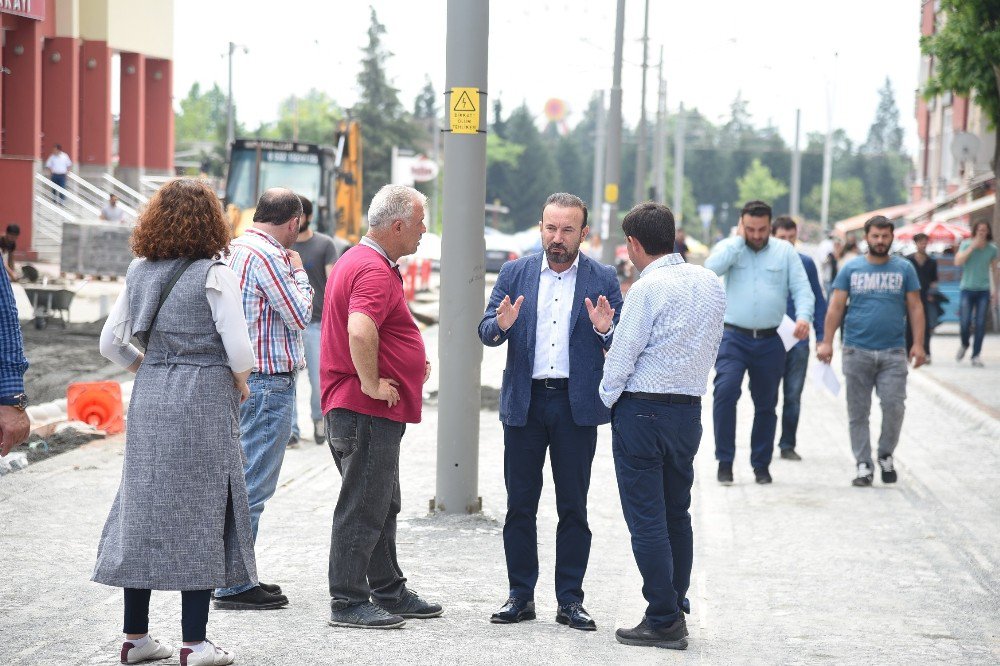 Başkan Doğan, Tramvay Çalışmalarını İnceledi