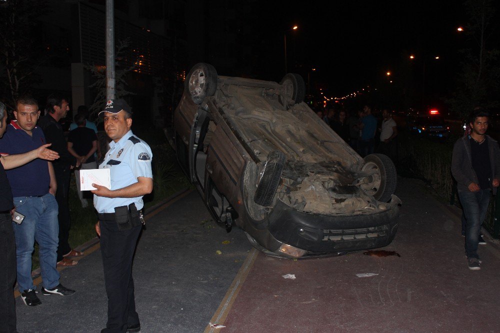 Niğde’de Otomobil Takla Attı: 2 Yaralı