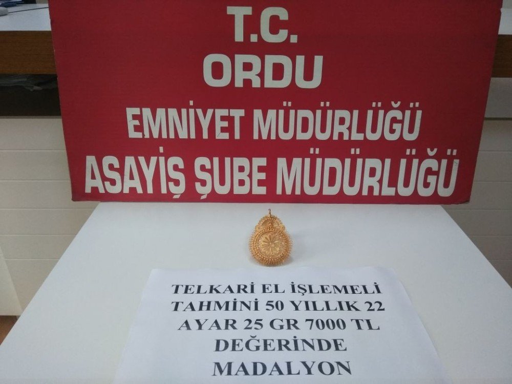 50 Yıllık Madalyonu Çalan Hırsız Cezaevinde