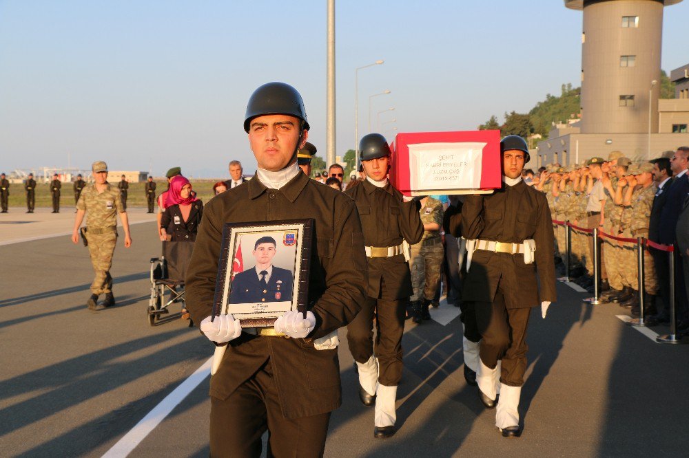 Şehidin Naaşı Ordu’ya Getirildi.